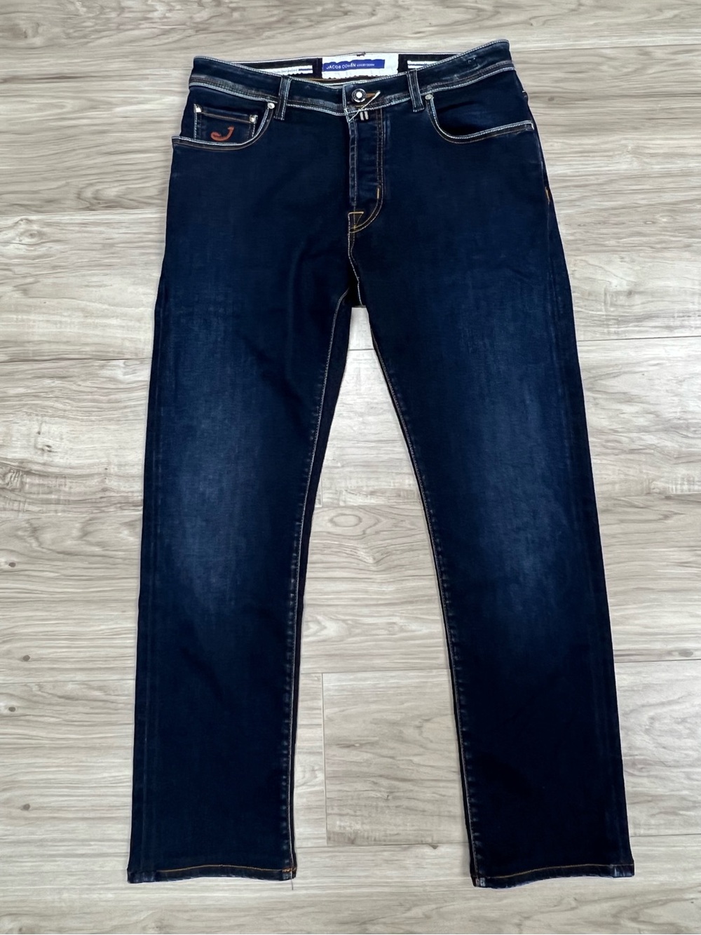 Jacob Cohen Bard Slim Fit Men’s Jeans Blue Dark Wash Size 33